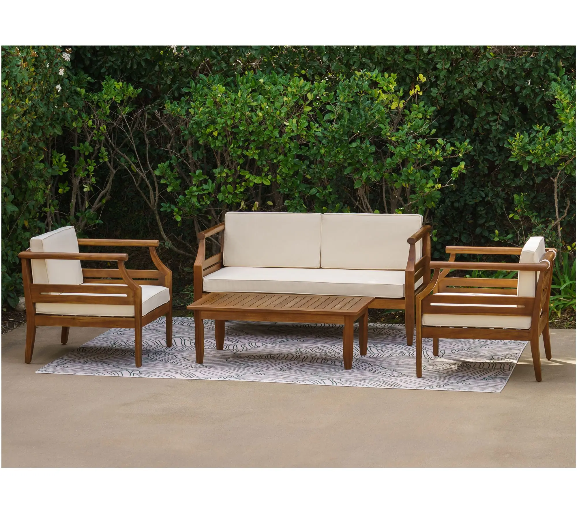 Linon Home Teagon Bge Nat 2-Seater Sofa Linon Home Teagon Bge Nat 2-Seater Sofa