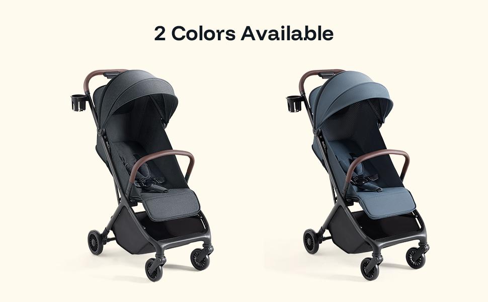 HARPPA Foldable Baby Stroller for Toddlers with Canopy, One Hand Fold with Cup Holder, Multi-Position Recline, Large Storage Basket, For Outdoor & Travel