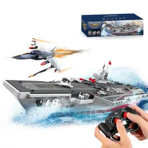 JJRC 1:800 Fujian Aircraft Carrier Model - Remote Control Ship Series, equipped with 27 carrier-based aircraft models including J-15 and J-35 fighters, employing twin propeller propulsion and automatic sensing technology, remote-controlled warship.