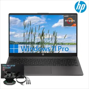 HP 255 G10 15 Business Laptop, AMD Ryzen 7 7730U, 15.6" Full HD Display, Up to 64GB RAM, Up to 4TB SSD, AMD Radeon Graphics, Numeric Keypad, Windows 11 Pro