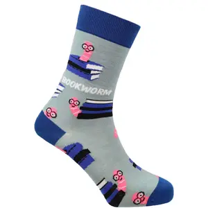 Bookworm Reading Lover Bamboo Knit Socks