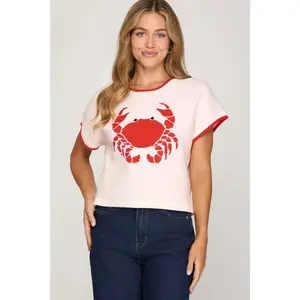 She + Sky Crab Sweater