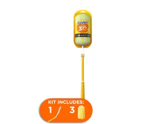 Swiffer Dusters Heavy Duty Kit with Poly Fiber Extendable Dusting Wand