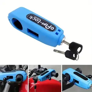 Abs Anti-Theft Lock for Motorcycles & Bicycles, Mechanical Dial Control, Includes Wheel Lock Keys, Enhances Vehicle Security