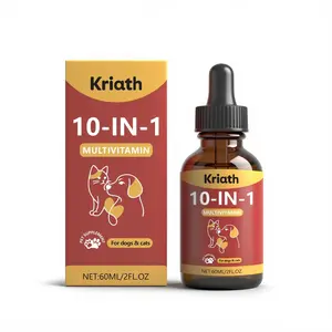 Pets Multivitamin Liquid Drops for Dogs & Cats Immune Support Treats Health Supplements Easy to use daily liquid for all life stages