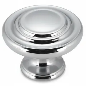 Cosmas 9971CH Polished Chrome 3 Ring Cabinet Knob