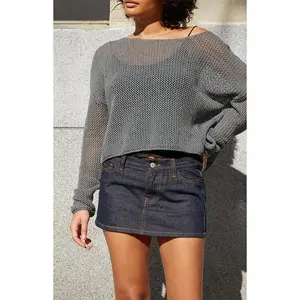 John Galt Women's Melange Cameron Cropped Sweater