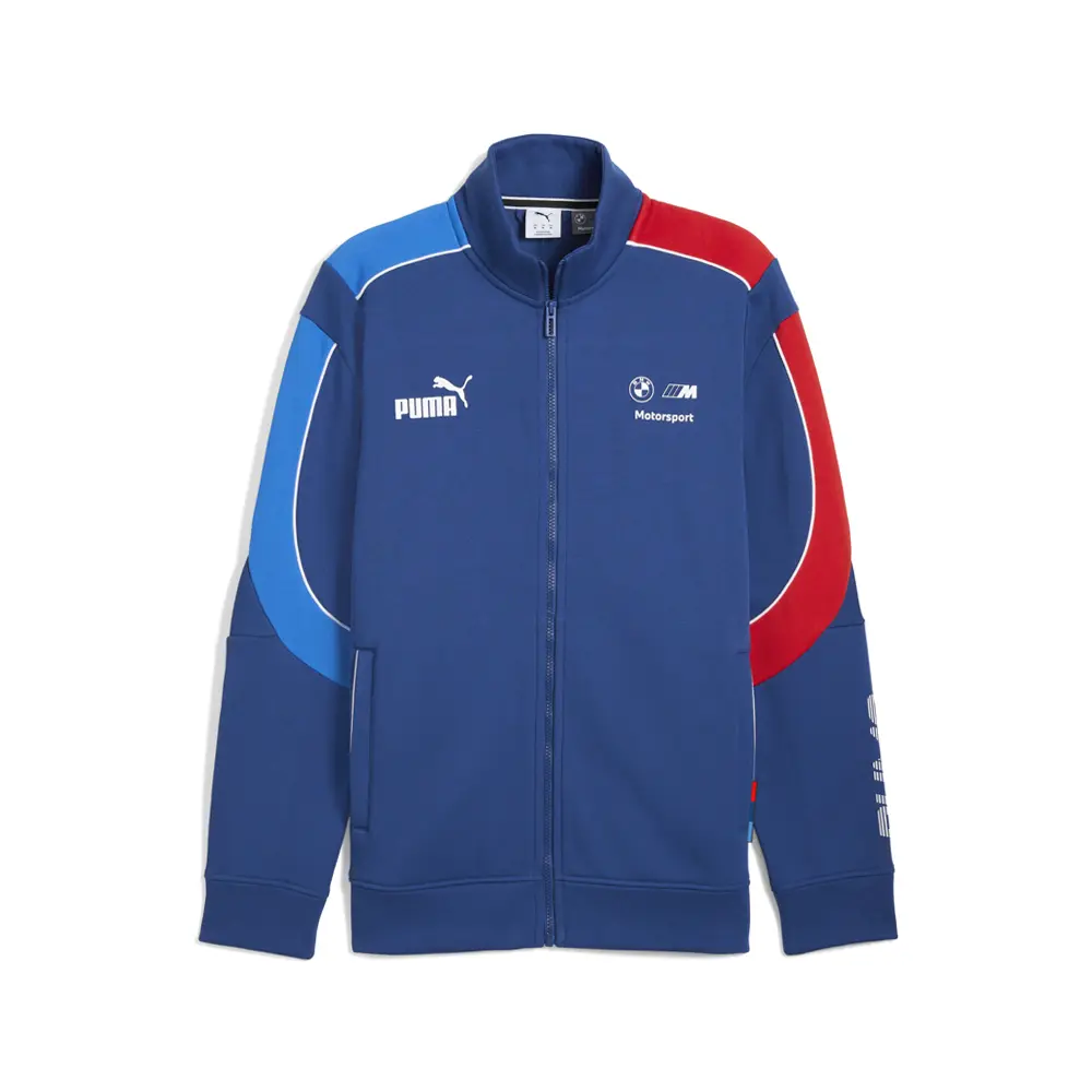 PUMA Mens Bmw M Motorsport T7 Motorsport Jacket Athletic Outerwear Casual - Blue