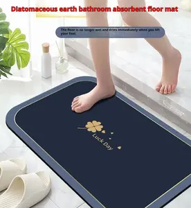 Simple Absorbent Quick-Drying Non-Slip Doormat for Entryways & Bathrooms Dirt-Resistant Diatomaceous Earth Mat for High-Traffic Areas