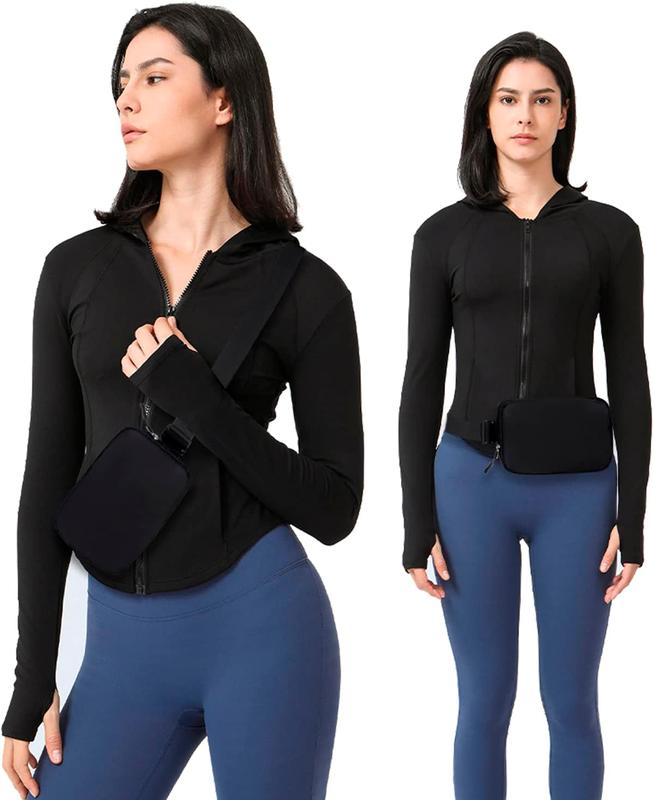 [New Deal] Belt bag Fanny pack crossbody bags for women Everywhere belt bag (black)