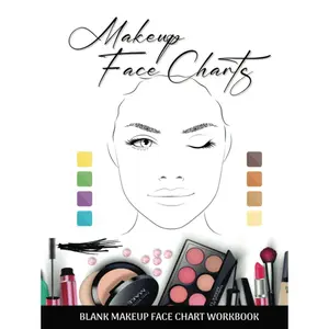 Makeup Face Charts, Blank makeup face chart workbook, Makeup face chart worksheets, Makeup artist face charts, Face charts practice book, Makeup artists practice sheets, Makeup charts book Hardcover – December 19, 2022