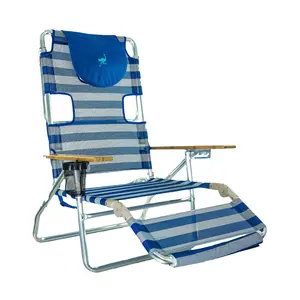 Ostrich 3 N 1 Lightweight Aluminum 5 Position Reclining Beach Chair