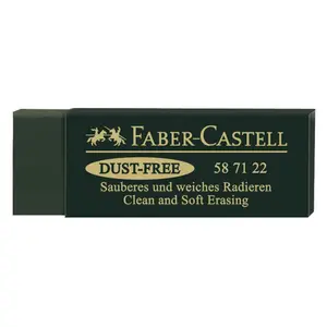 Faber-Castell Dust Free Eraser - Extra Soft, Clean-Erasing, Graphite, Charcoal & Pastel Compatible