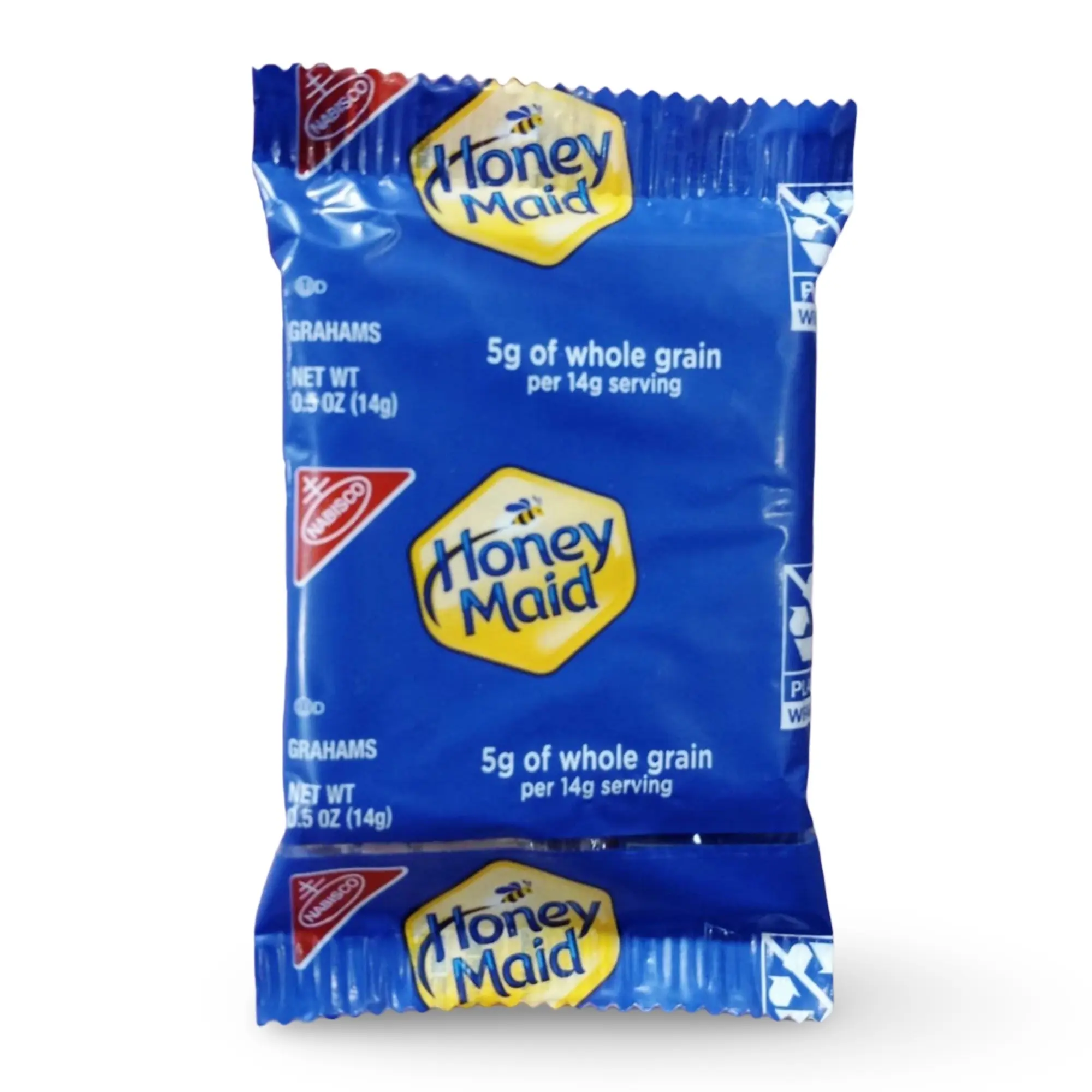 Honey Maid Individually Wrapped Whole Grain Graham Crackers, 50 Pack, Single Serve Snack Crackers