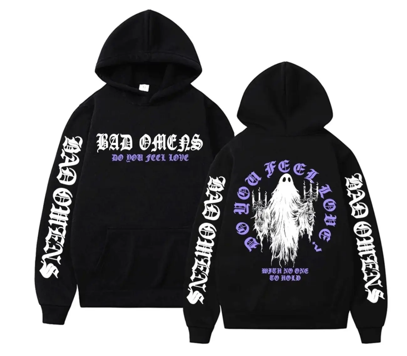 Bad Omens Do You Feel Love World Tour 2026 Ghost Hoodies Men Women Harajuku Casual Long Sleeve Sweatshirt Aesthetic Streetwear Graphic Pullovers MEDIA NN3 6AG