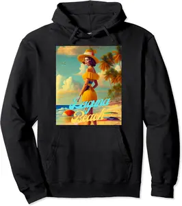 Laguna Beach California Parasdise Beautiful Woman Pullover Hoodie - Armandoand Shop 60B0C5HXNV5B