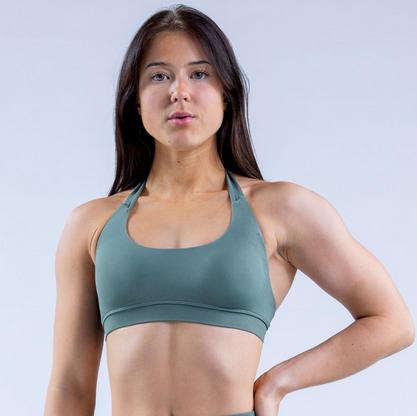 Women's Quick Dry High Waisted Yoga Pants Set  Sports Bra With Adjustable Straps & Padded Cups, Macaron Color Activewear 2 Piece