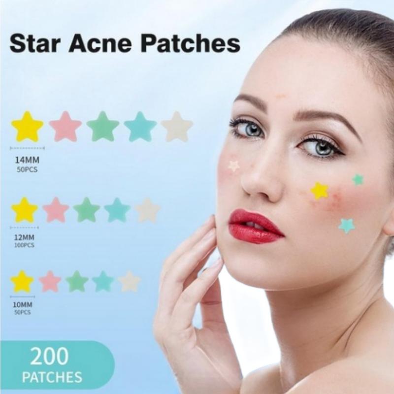 Pimple Patches for Face Hydrocolloid Acne Patches Star Zit Covers Spot Stickers Mild and non-irritating Patches 3 Sizes (10mm,12mm&14mm)