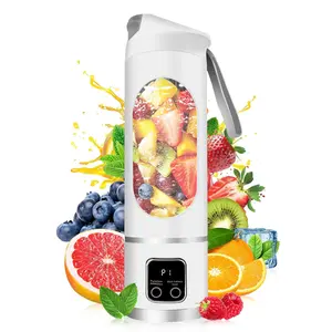 Upgraded Portable USB Rechargeable Blender - Compact Personal Smoothie Maker, Juicer for Kitchen, Travel & Home, Diet-Friendly Shaker Cup, Gift for Mom