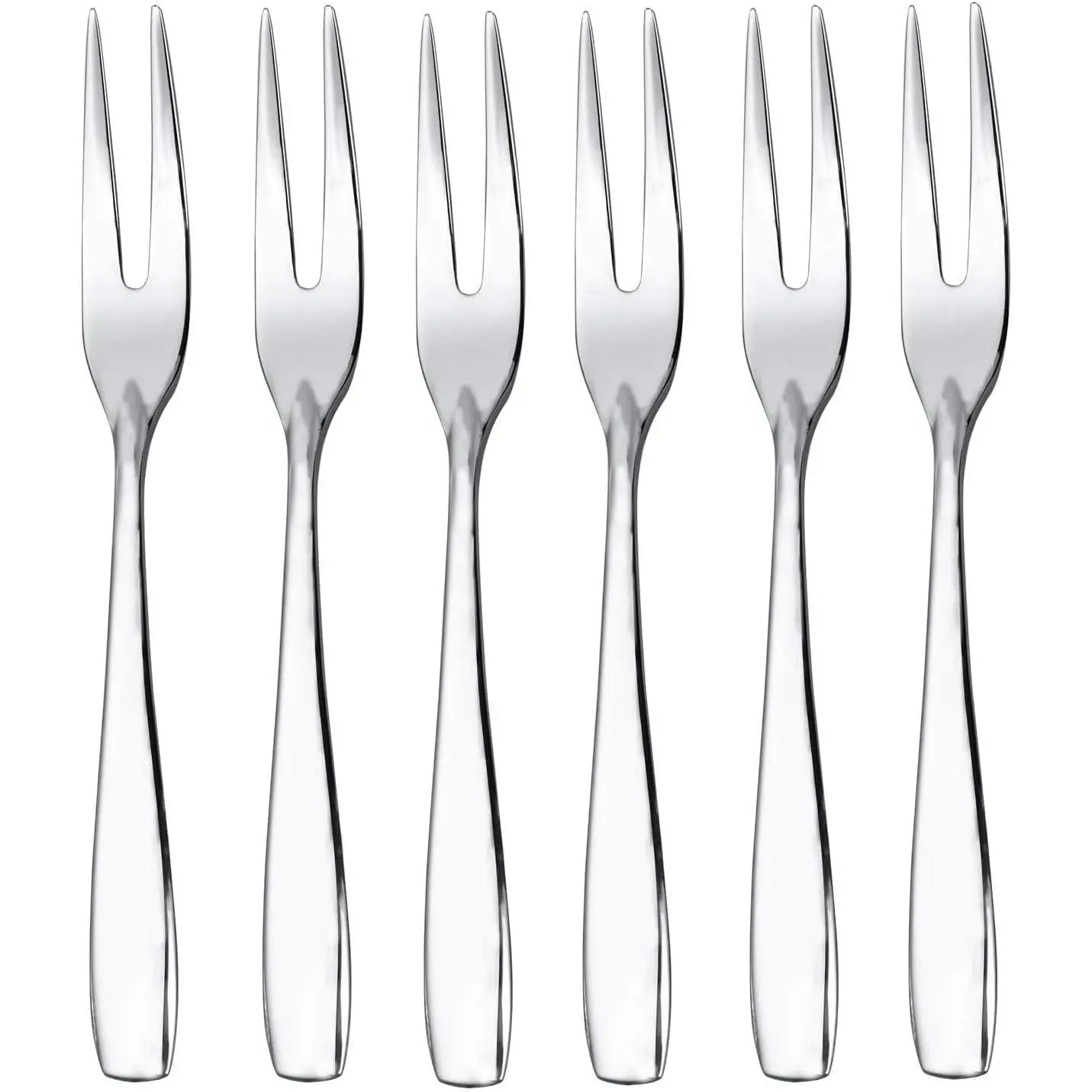 Mini Cocktail Forks Appetizer Forks 18/8 Stainless Steel Fruit Forks Dessert Forks Tasting Forks 4.5-inch
