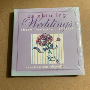 Jim McCann Celebrating Weddings Book - Share Remember Cherish - Honors Love Marriages Relationships with Heartwarming Stories & Real-Life Quotes