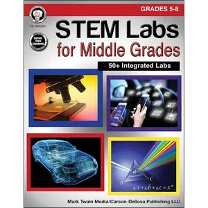Mark Twain Middle School STEM Labs Activity Book, Science Workbook for Grades 5-8 With 50+ Integrated Activities, STEAM Classroom and Homeschool Curriculum Paperback – January 14, 2016