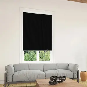 Portable 100% Black Out Curtains Shades for Windows Door Sun Protection Light Blocking Drapes Film No Drilling Travel