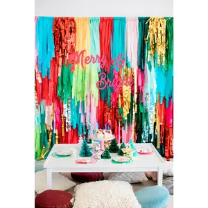 Merry & Bright Fringe Backdrop