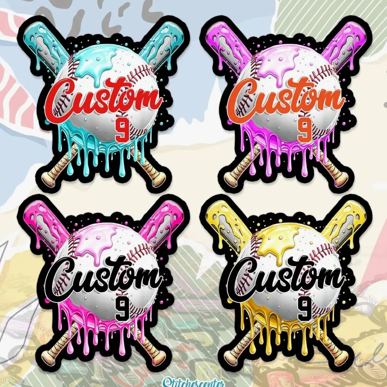 Custom Baseball Badge Reel – Personalized Name and Number ID Badge Holder – Retractable Badge Clip for Nurses, Teachers, Sports Fans