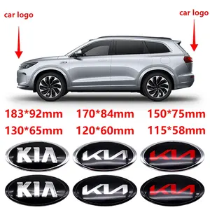 Kia Rear Emblem Replacement, Front & Trunk Engine Cover Badge, 3D Car Logo Sticker, Exterior Modification Decal, Fits Kia Models, Car Decals