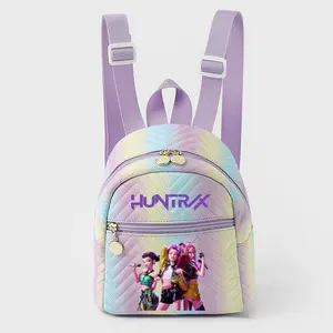 2026 Kpop women's backpack, made of high-quality PU material, stylish and versatile, suitable for various occasions such as school, campus activities, work and travel.