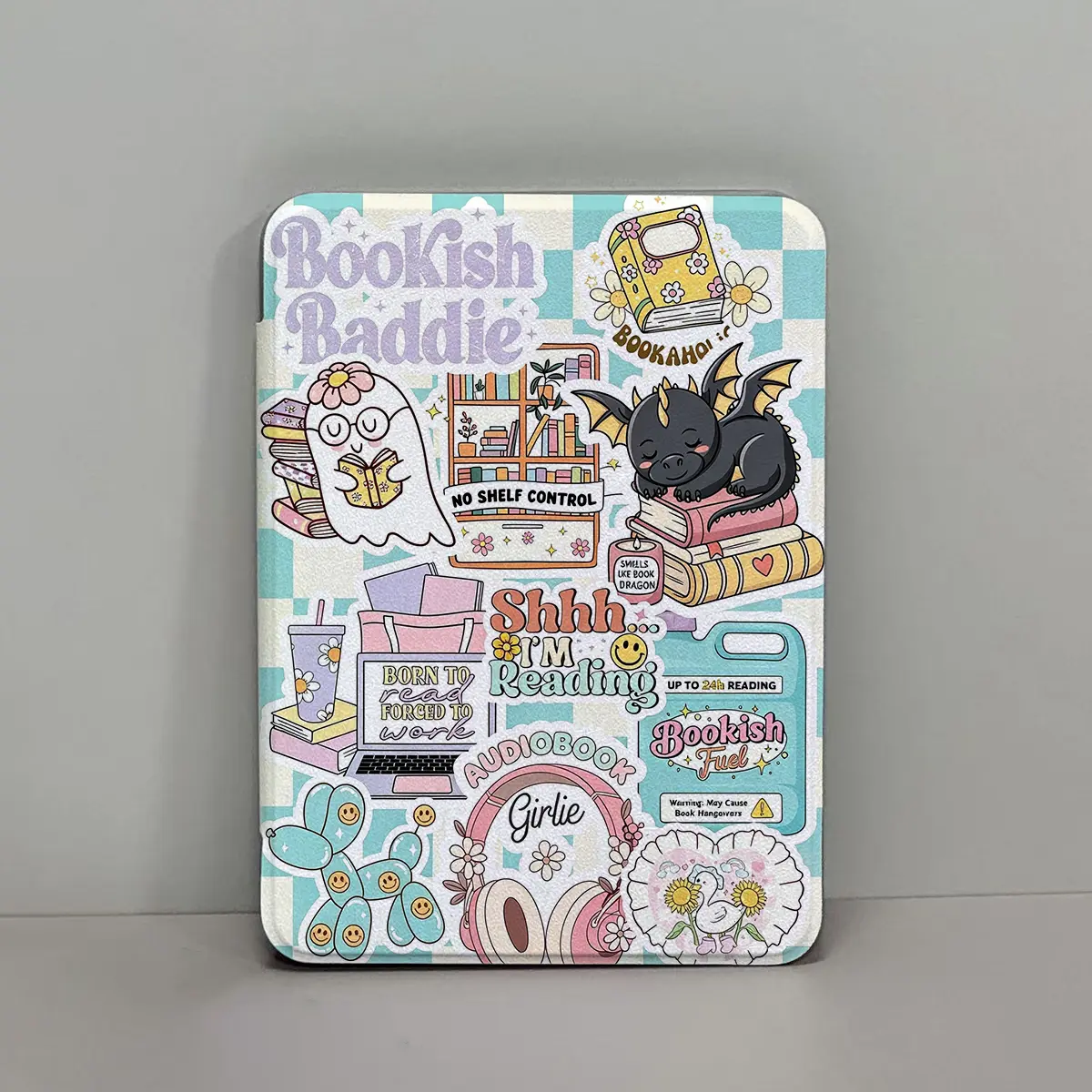Cute Trendy Summer Vibe Stylish Flip Leather Kindle Case for 6.8"/7.0" Paperwhite 11th/12th Gen (KPW5/KPW6) & Kindle 2022/2024 E-Reader Tablets, Auto Sleep/Wake Computer Accessory with Clear Back, Durable Protective Cover, Back School Gift