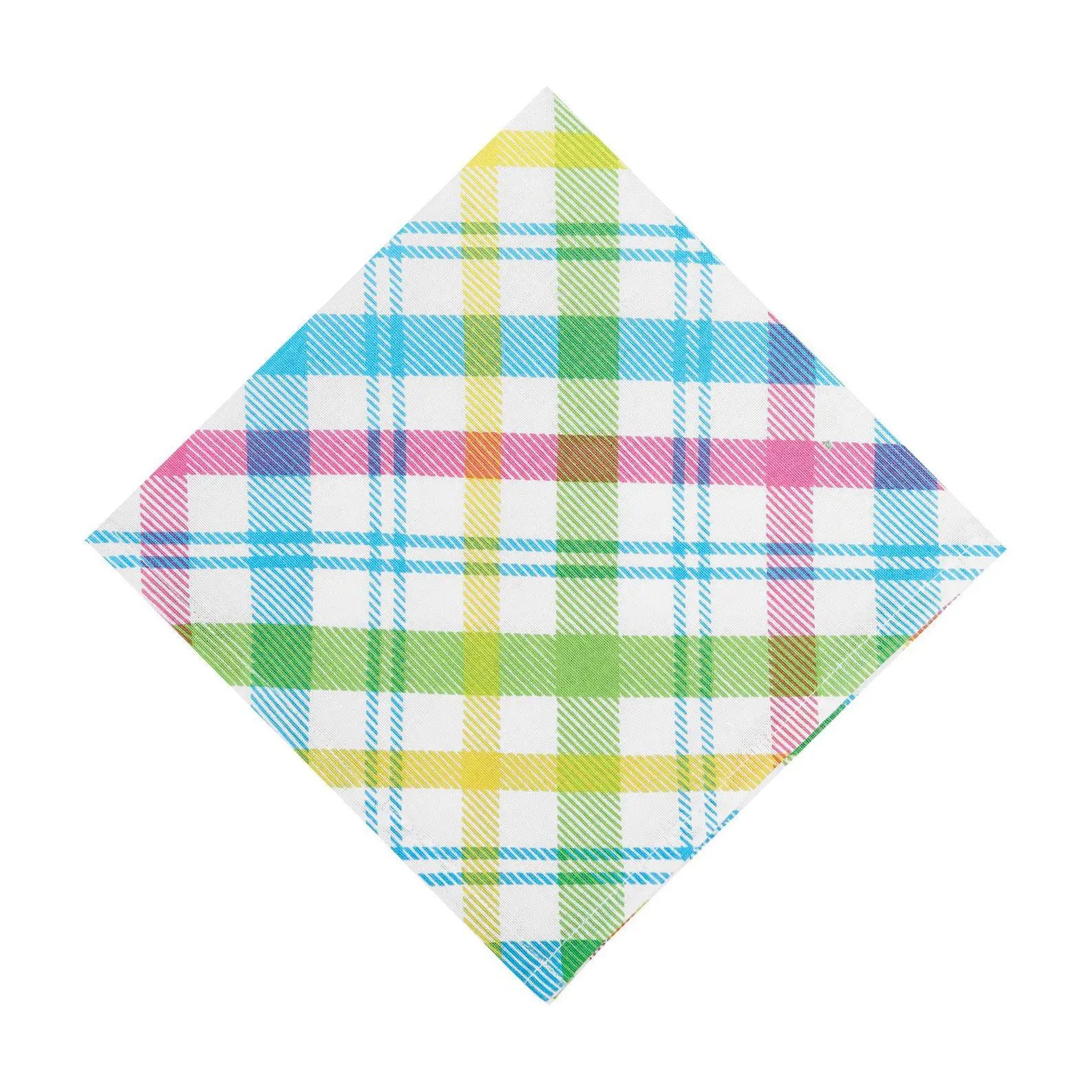 18" x 18" Spring Blossom Plaid Napkin Set of 6by Valerie 18" x 18" Spring Blossom Plaid Napkin Set of 6by Valerie