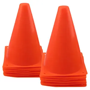 7 Inch Plastic Traffic Cones Sport Training Agility Marker Cone for Soccer, Skating, Football, Basketball, Indoor and Outdoor Games
