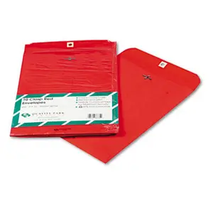 Quality Park 38734 Fashion Color Clasp Envelope 9 x 12 28lb Red 10 Pack