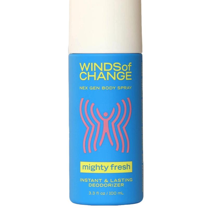 Winds of Change NEX GEN BODY SPRAY Mighty Fresh - 3.3 oz Aluminum-Free Plant-Based Formula for Instant & Lasting Confidence