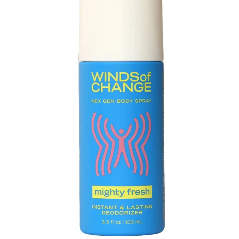 Winds of Change NEX GEN BODY SPRAY Mighty Fresh - 3.3 oz Aluminum-Free Plant-Based Formula for Instant & Lasting Confidence