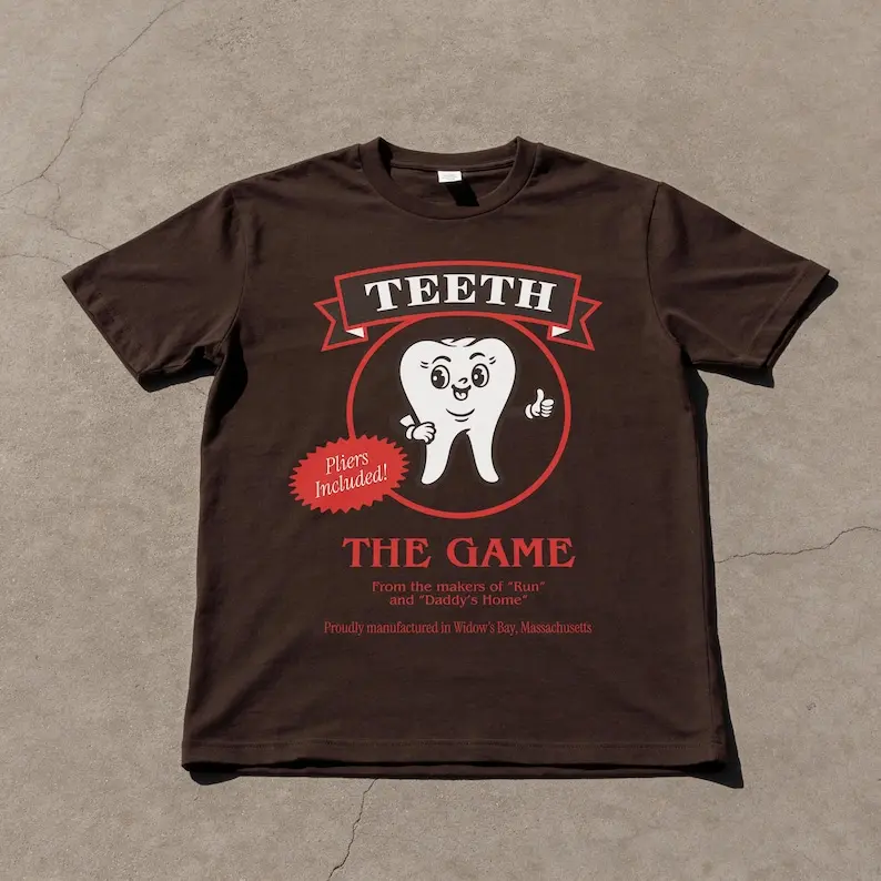 Teeth Widow's Board Game T-Shirt, Funny Bay TV Graphic Tee, TV Show Series Fan Gift