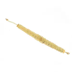 Gold Color Trendy Coin Bracelet Arab Bridal Gift Middle East Turkey Egypt African Jewelry