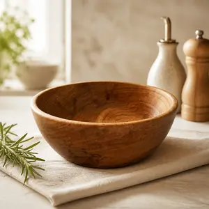 Hand Turned Hard Maple Bowl for Everyday Use, 5.25 x 2 in, durable, functional, hand crafted, food safe finish, small salad or snack