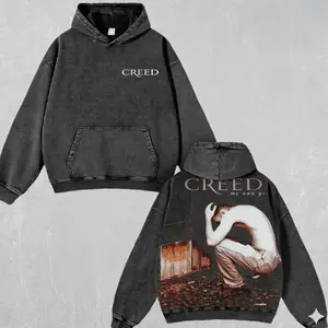 Creed My Own Prison Washed hoodie, Double Printed Oversized Music Band Washed hoodie, Rock Band Double Printed Washed Hoodie, Gift For Band Fan Crewneck Casual D5S YJR