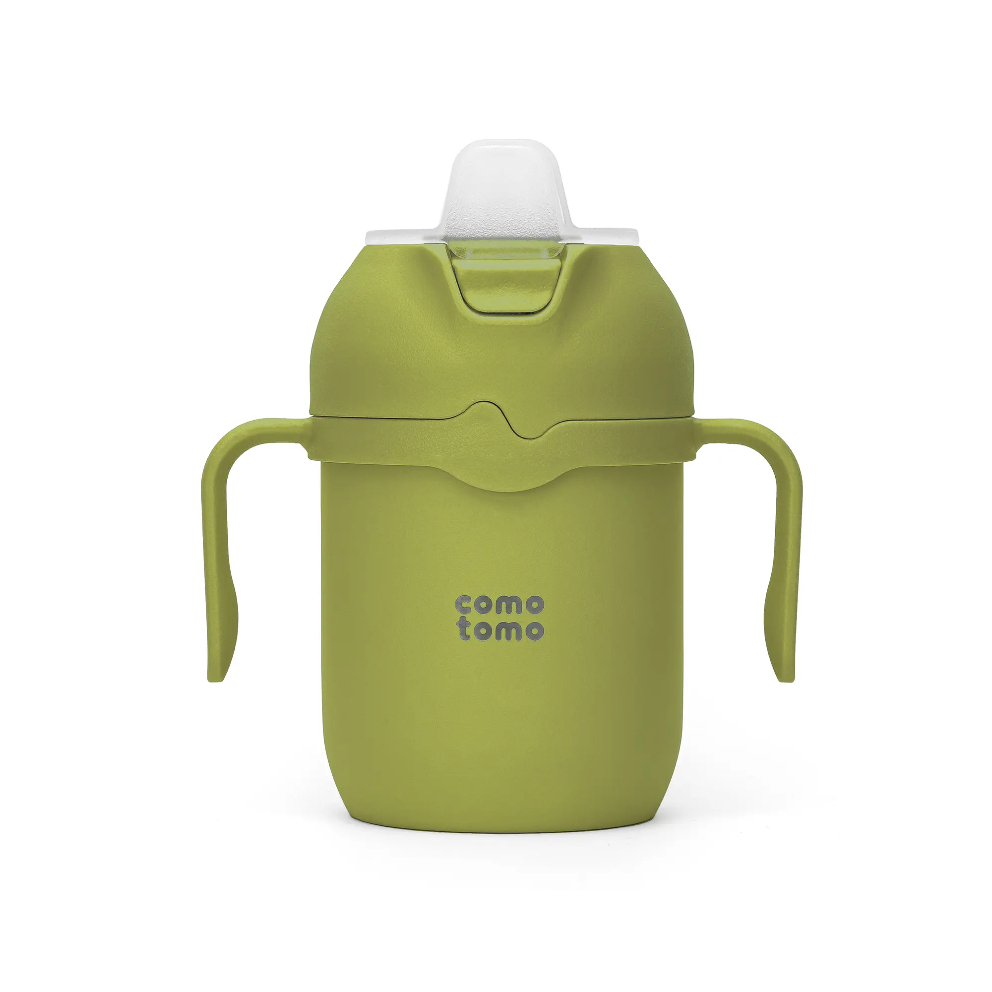 Comotomo Toddler Tumbler 8oz Insulated Sippy Cup with Silicone Straw and Spout