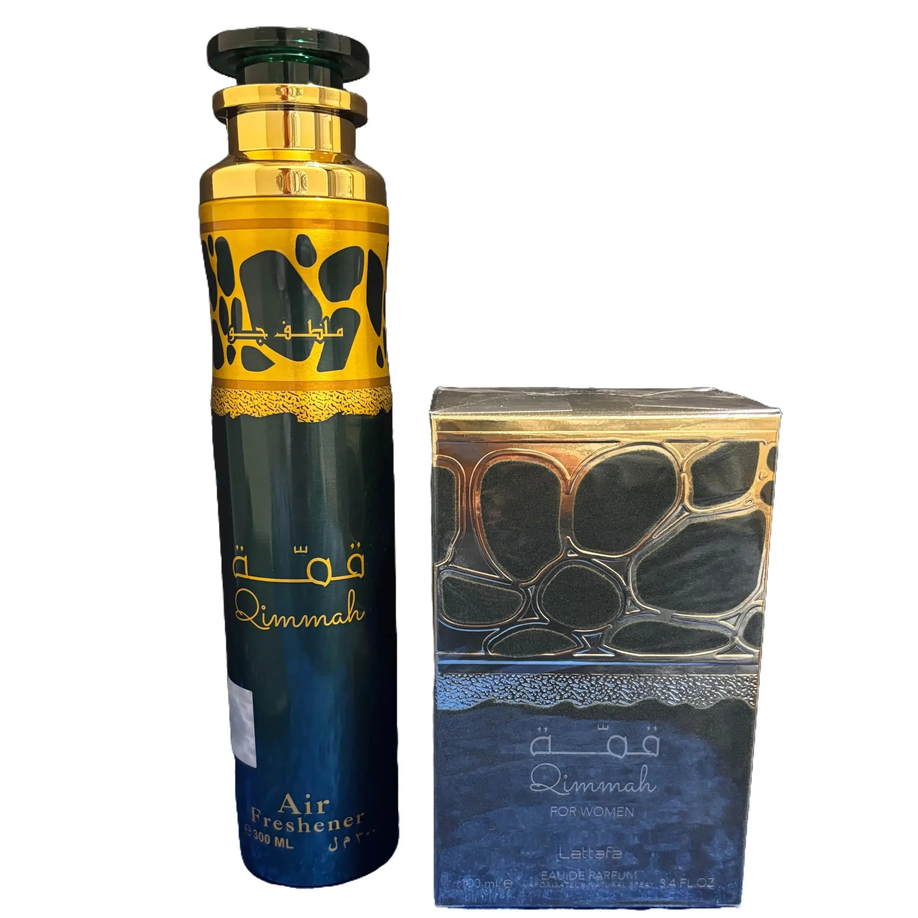 Lattafa Qimmah for Women Eau de Parfum 100ml & Air Freshener 300ml - Luxurious Fragrance Set