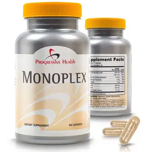 Progressive Health Monoplex Canker Sore Relief Pills - Vitamin B12, Folate, L-Lysine, DGL - Natural Mouth Ulcer Treatment - 90 Capsules