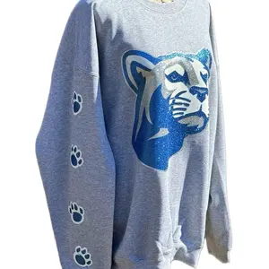 College/High-School Mascot Sweatshirt - Casual Style for Men & Kids, Ideal for School and Events - Menswear, Hoodie Customized Tops