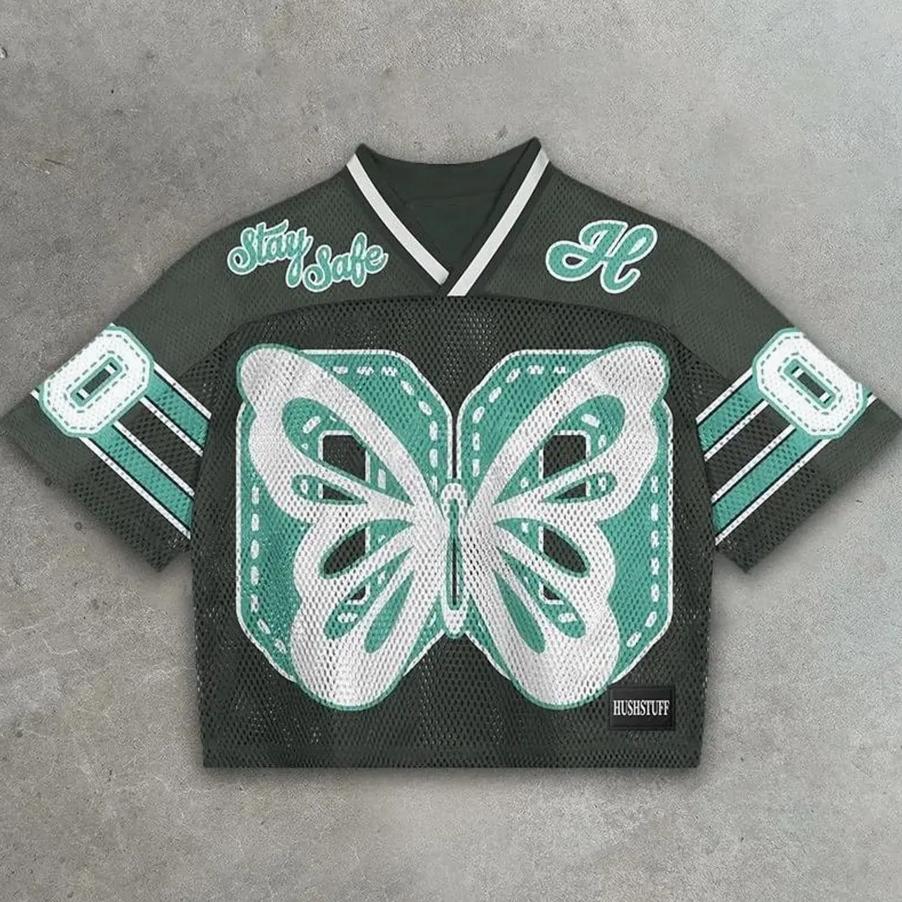 Liberty Butterfly Graphics Blokette Blokecore Jerseychic V-Neck Retro Summer Trendy Baseball Jersey Shirt Gift For Him Gift For Her Birthday, Baseball Jersey Outfit, AOP Merch, Outfit for Basetball Shirt Fan