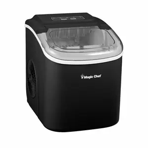 27 lb. Portable Countertop Ice Maker in Black