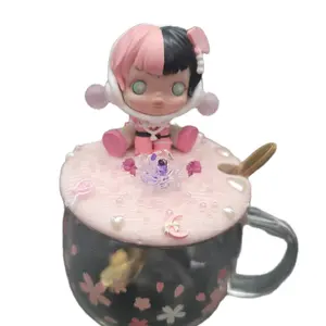 SP Mug with Spoon - Perfect for Drinking and Tumbling - Drinkware, Tumbler Cup Reusable Reuse Coffee