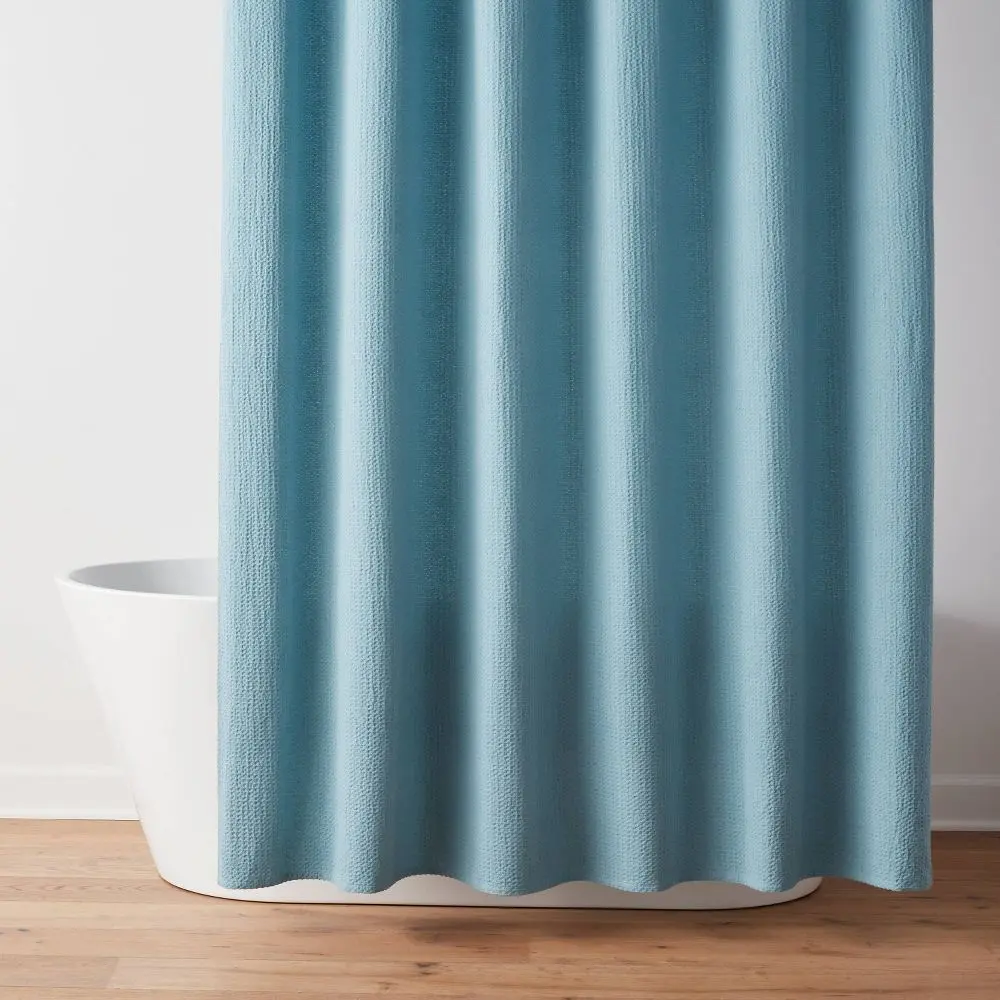 Oversized Relaxed Waffle Weave Shower Curtain Oversized Relaxed Waffle Weave Shower Curtain