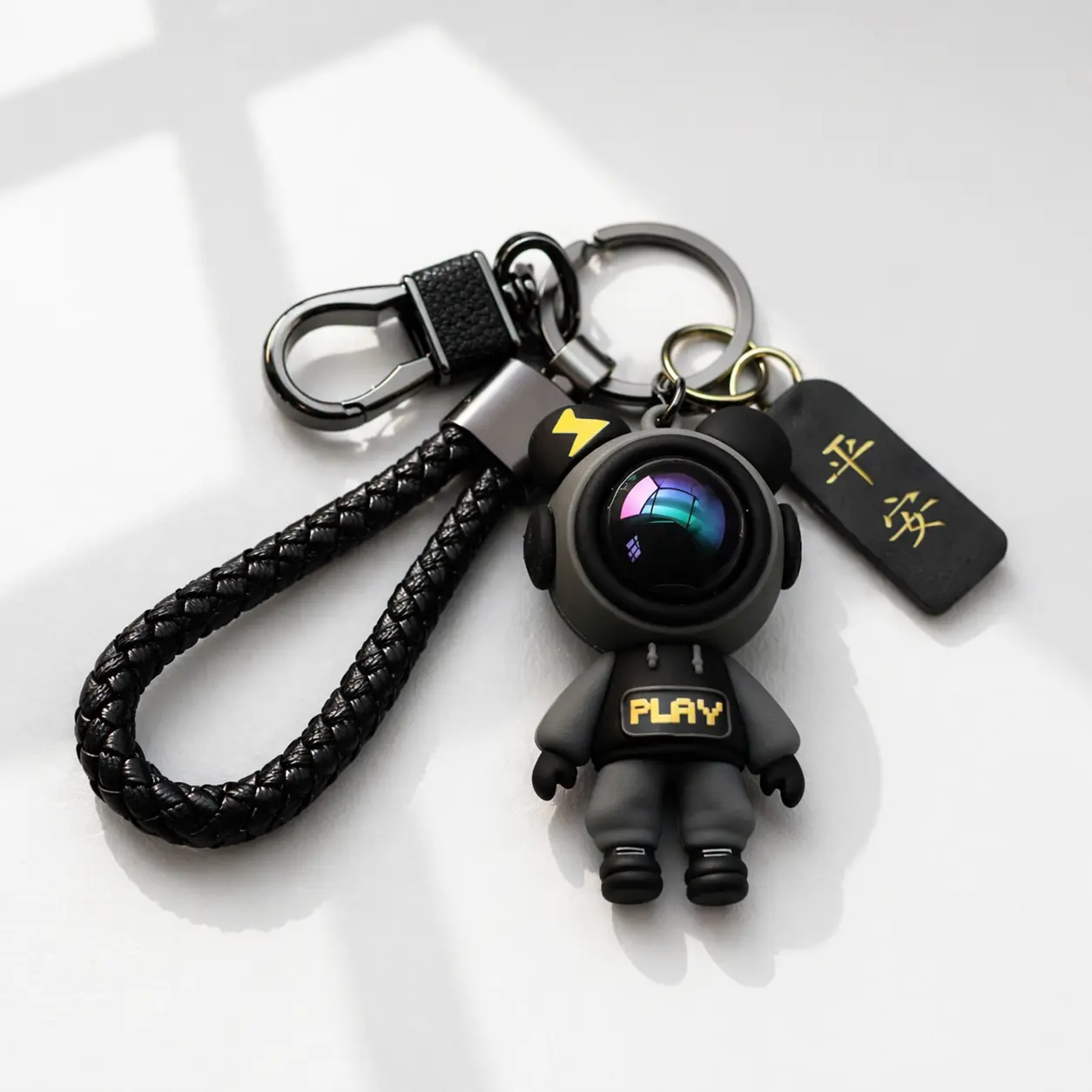 Astronaut Keychain for Car Keys, Cute Space Key Fob, Mini Astronaut Bag Charm, Car Interior Decoration, Gift for Men Women